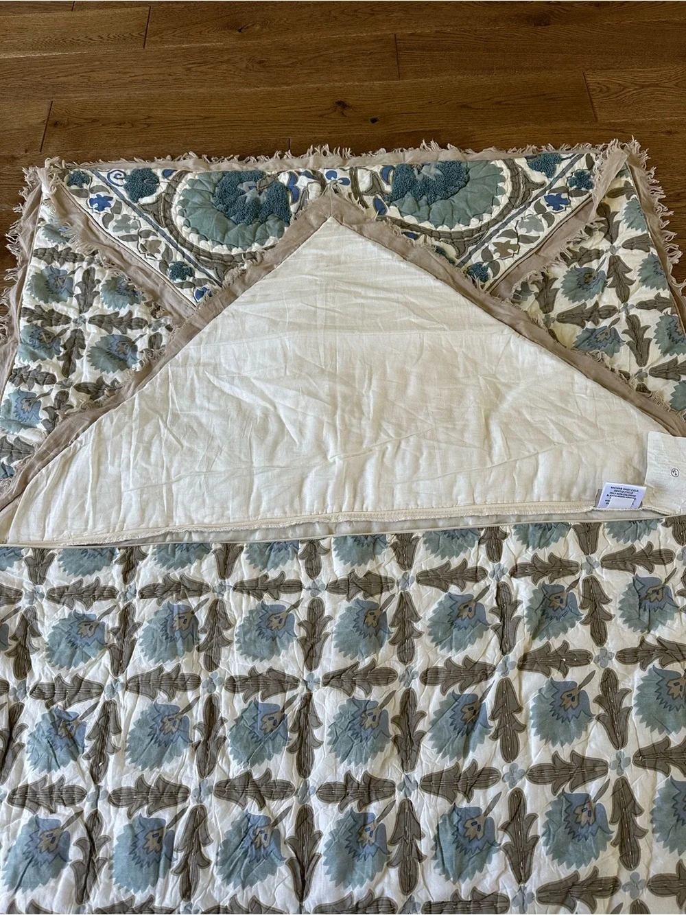 Soft Surroundings 2 Pillow Shams Covers 100% Cotton